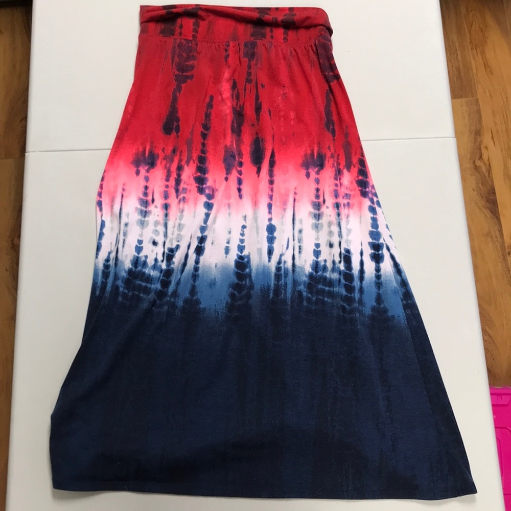Justice tie-dye skirt
